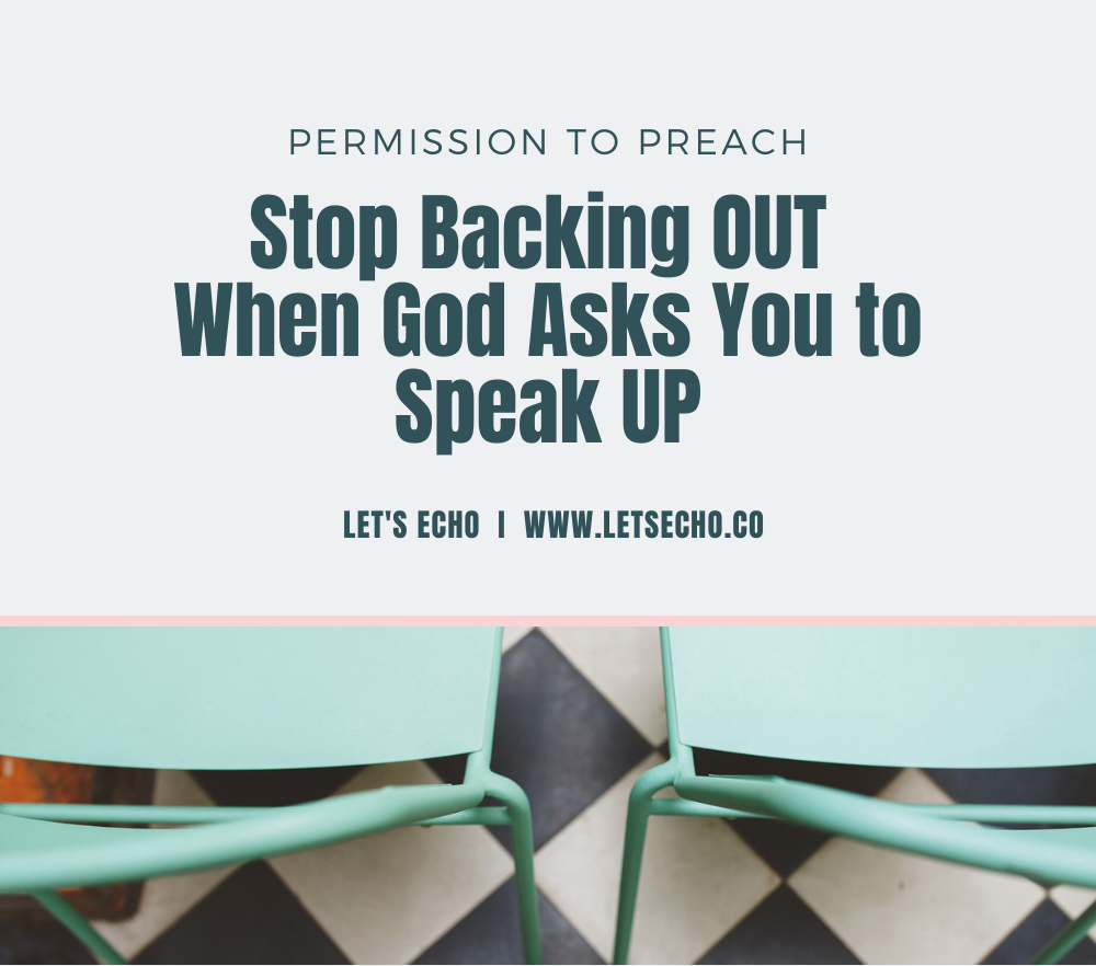 Personal Growth - Stop Backing Down When God Calls You to Speak Up