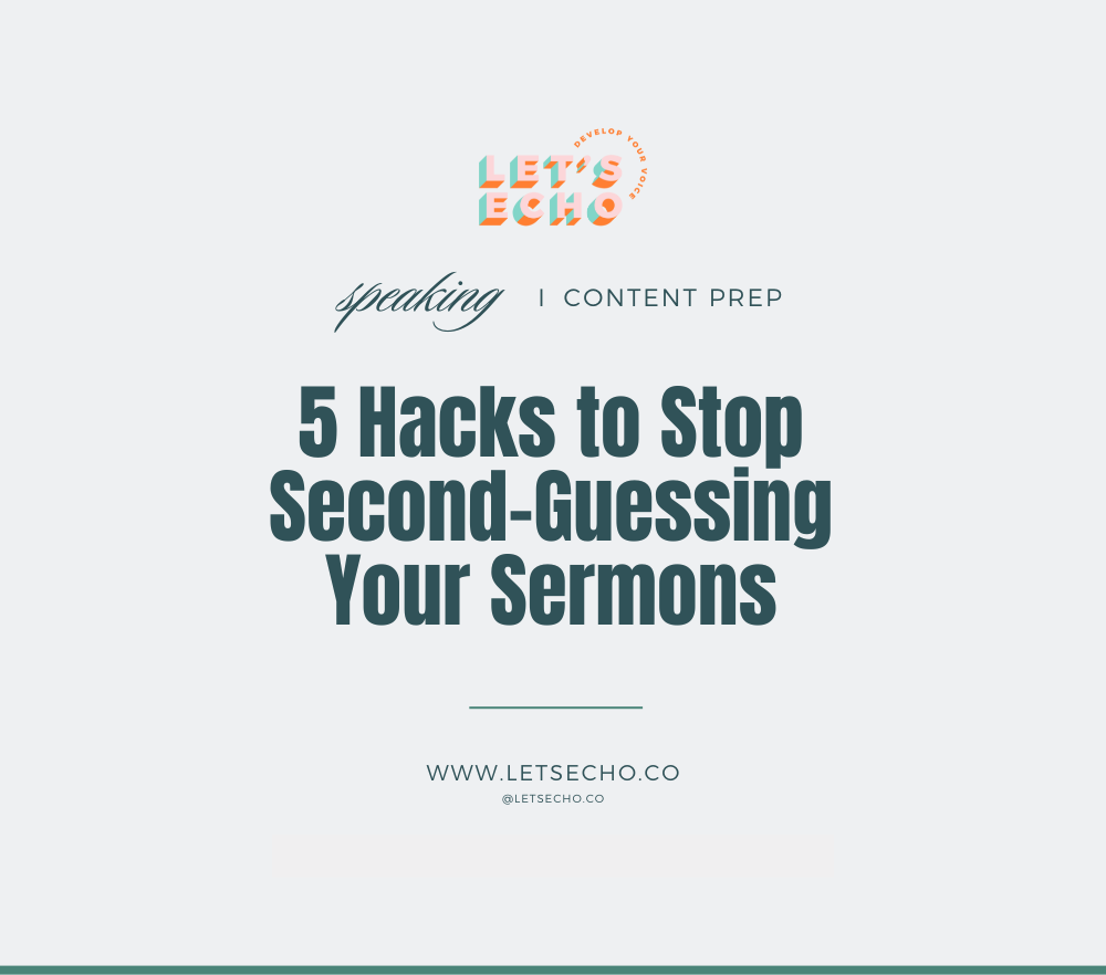 Content Prep - 5 Hacks to Stop Second-Guessing Your Sermons